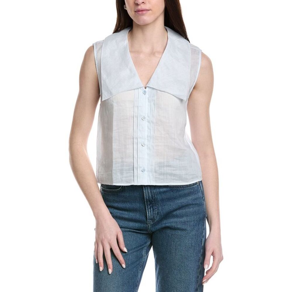 Frame Denim Womens  The Sailor Shell, Blue